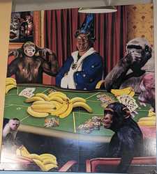 Jungle Jim Playing Poker with Apes
